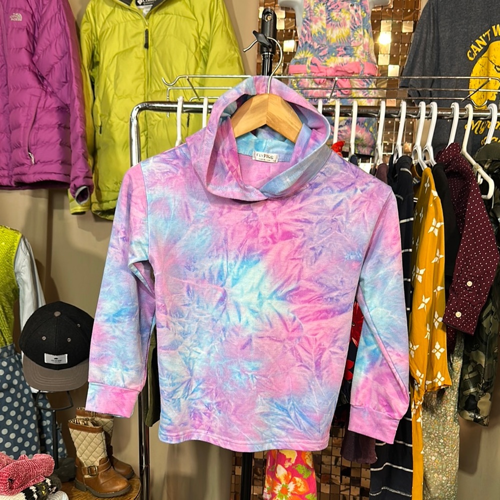 Dreamy Pastel Tie-Dye Hoodie Sweatshirt PTP 16
